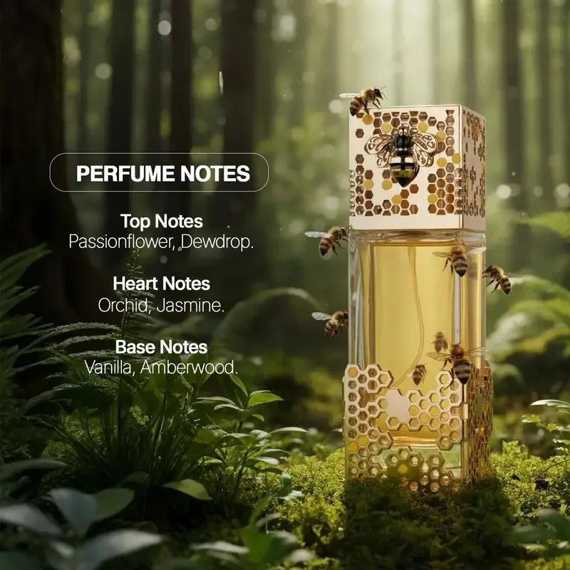 Atheeri Eau de Parfum, Unique Honeycomb & Bee Design, Luxurious Scent, Unisex Fragrance for Men & Women