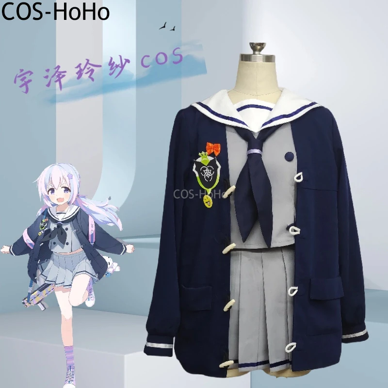 

COS-HoHo Blue Archive Uzawa Reisa Game Suit Sweet Lovely Uniform Cosplay Costume Halloween Carnival Party Role Play Outfit