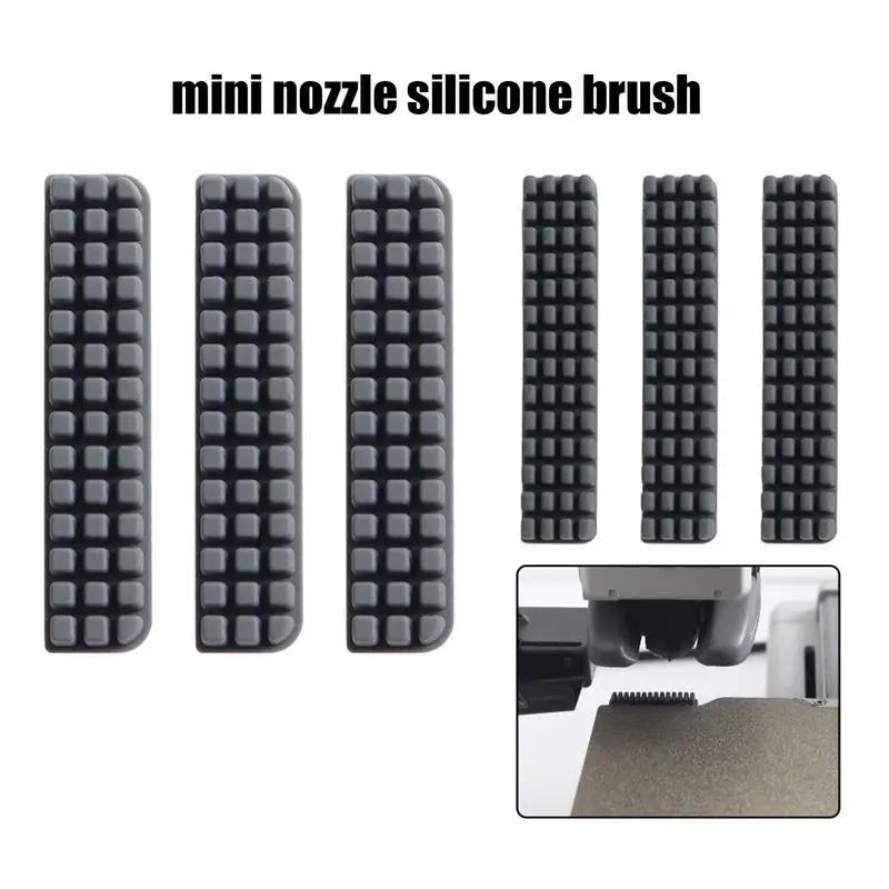 Mini Nozzle Wiper Nozzle Brush Silicone Brush Hotbed Mounted for For Bambu Lab 3d Printers A1/A1 Mini Accessories