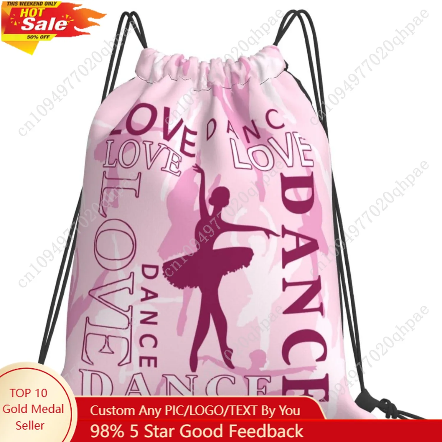 

Dance Bags For Dancers Gym Drawstring Stuff Ballet Backpack Gifts For Little Women