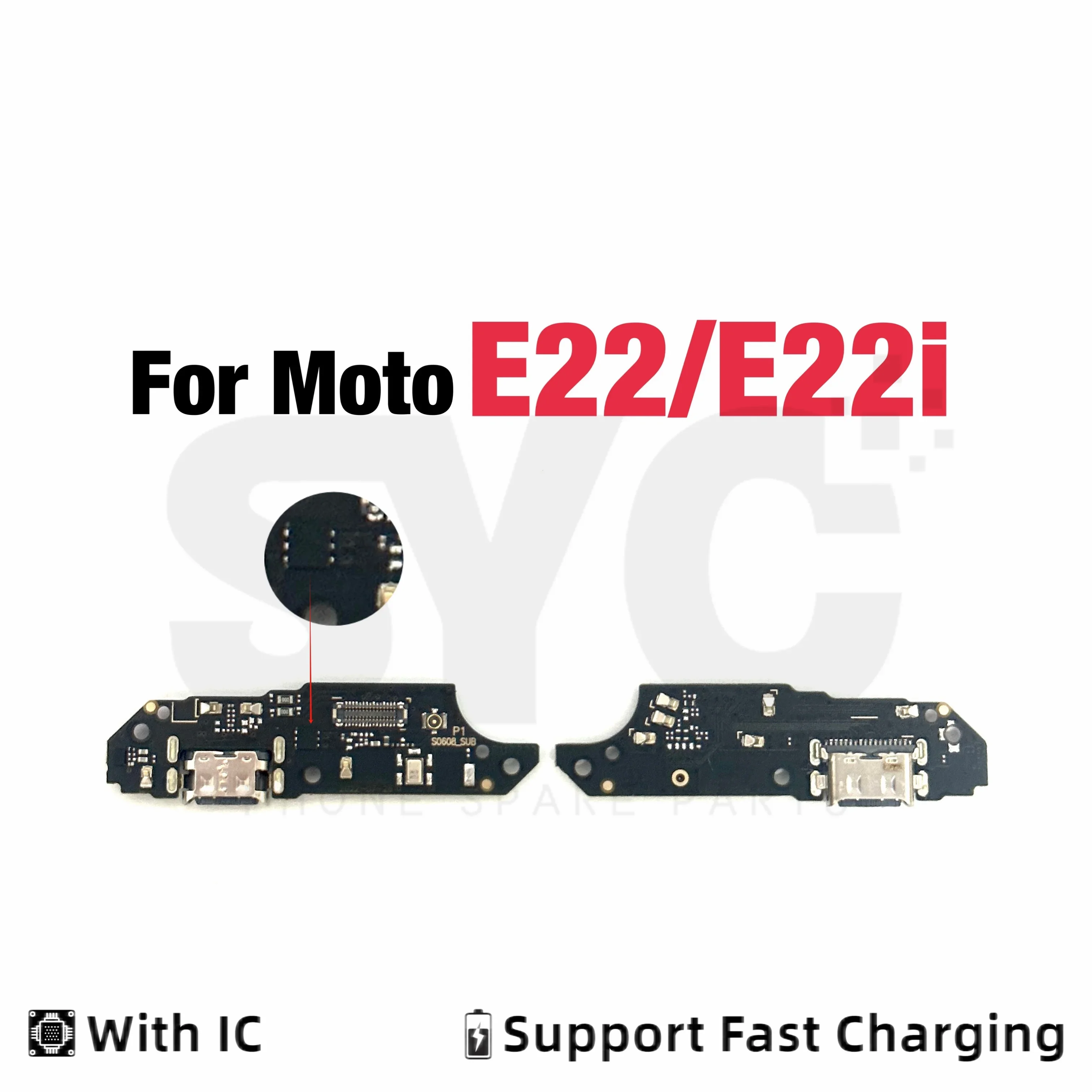 

SYC For Motorola Moto E22 E22i USB Charging Port Dock Charger Connector Charging Board Flex Cable