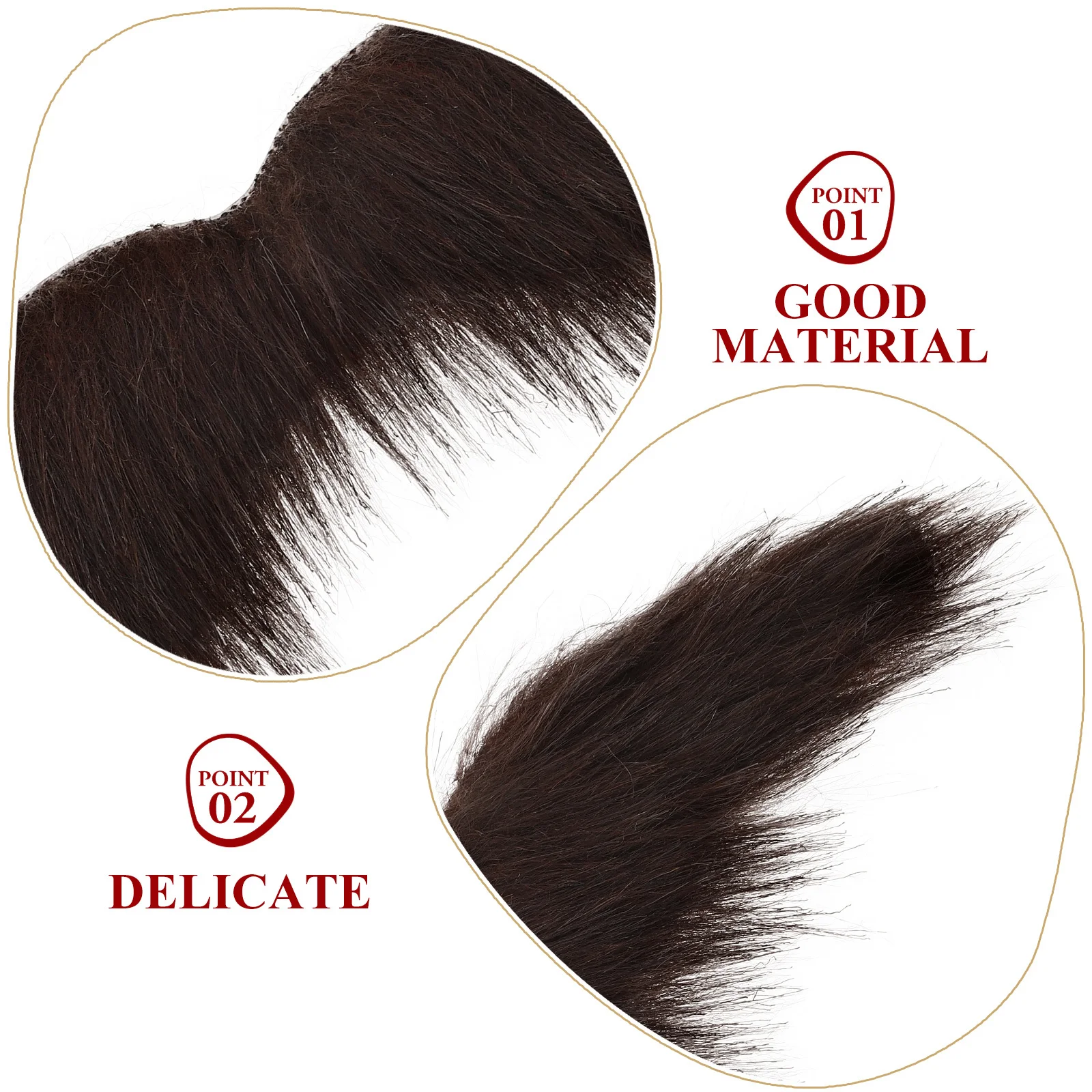 

Funny Simulation Beard Eyebrow Cosplay Supply DIY Costume Accessory Comfortable Safe Long Wear Carnival Performance