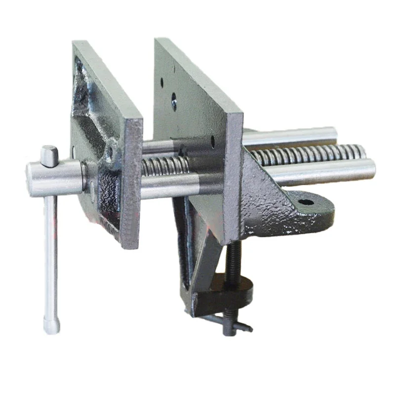 

Woodworking Vise Workbench Vise Cast Iron Bench Fixture Household Hand Tool Vise Clamping Tool Does Not Need Drilling XZ384