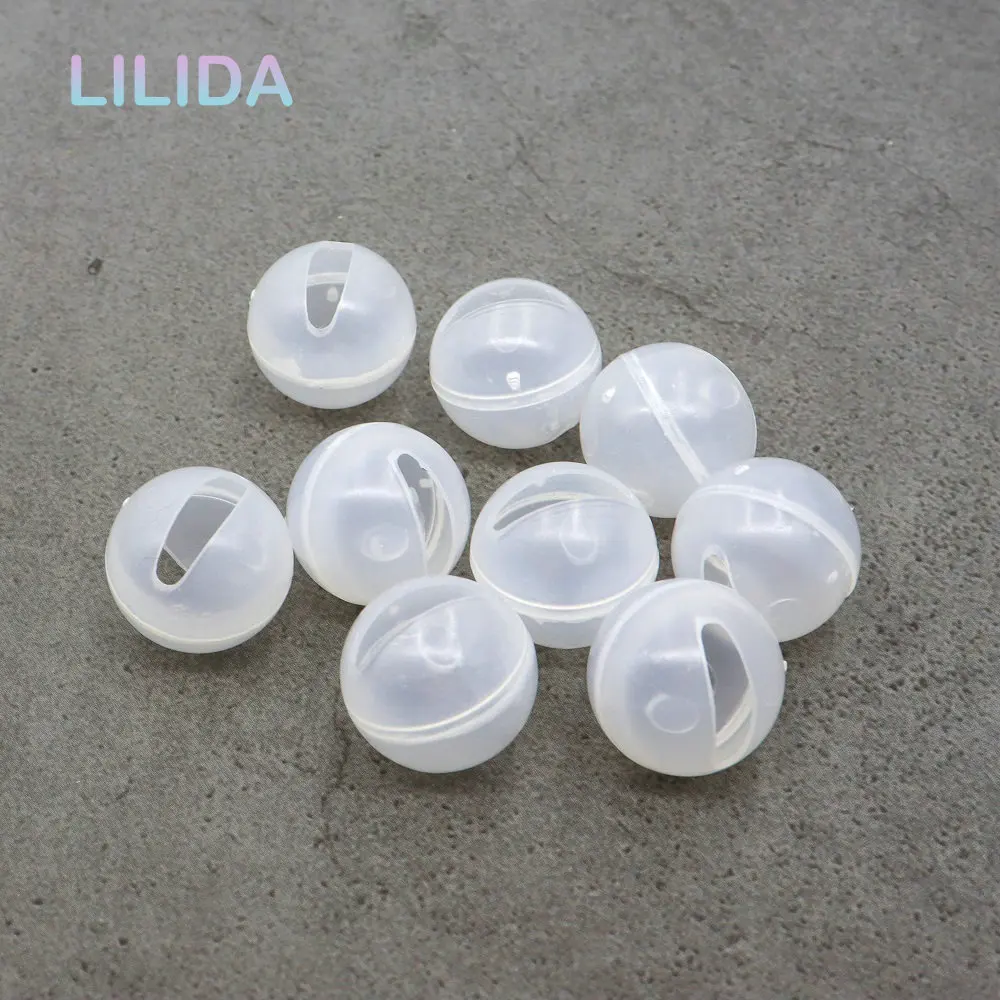 20Pcs 17mm Rattle Bell Balls Squeaker Baby Toys DIY Plastic Rattle Beads Noise Maker Repair Fix Dog Baby Toy Puppy Training