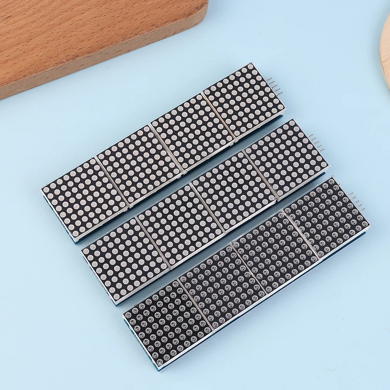 MAX7219 Modulo a matrice di punti Modulo microcontrollore di controllo LH 4 in 1 Strumenti di visualizzazione
