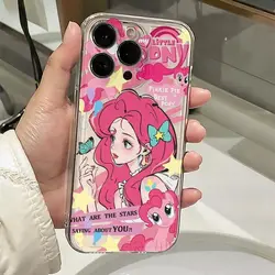 Anime Cute My Little Pony Phone Case For iPhone 16 15 14 13 12 11 Mini Pro Max X XR XSMax 6S 6 7 8 Plus SE20 Transparent Cover