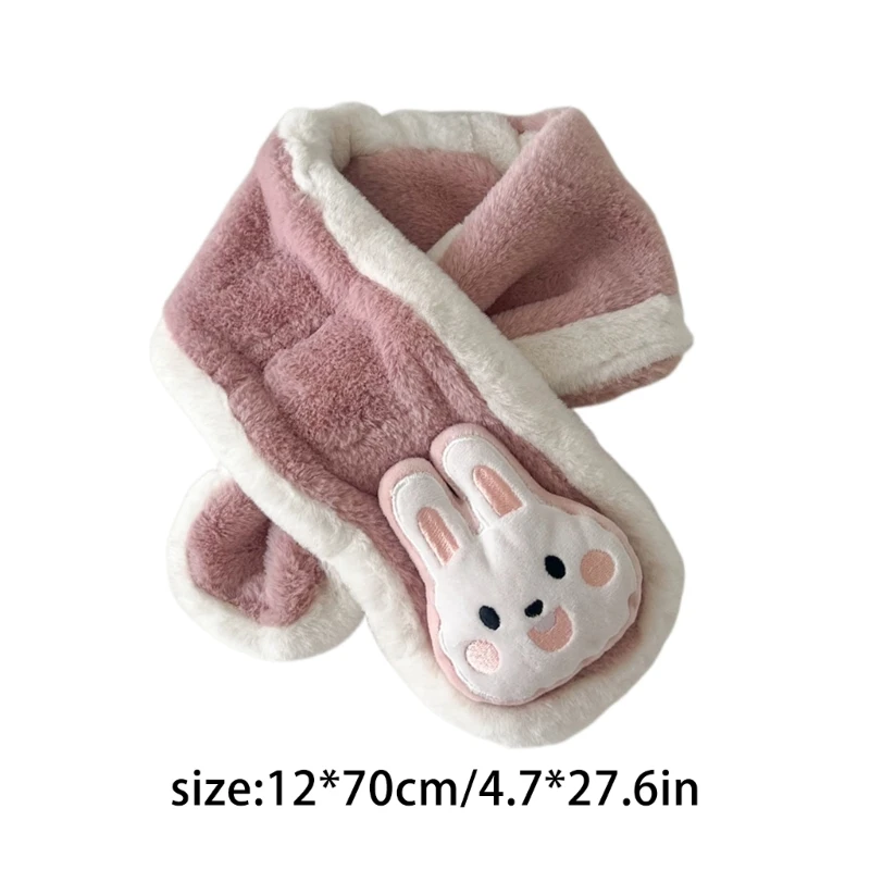 Cartoon Rabbit Baby Scarf Autumn Winter Neck Scarf Warm Boys Girls Neckerchief