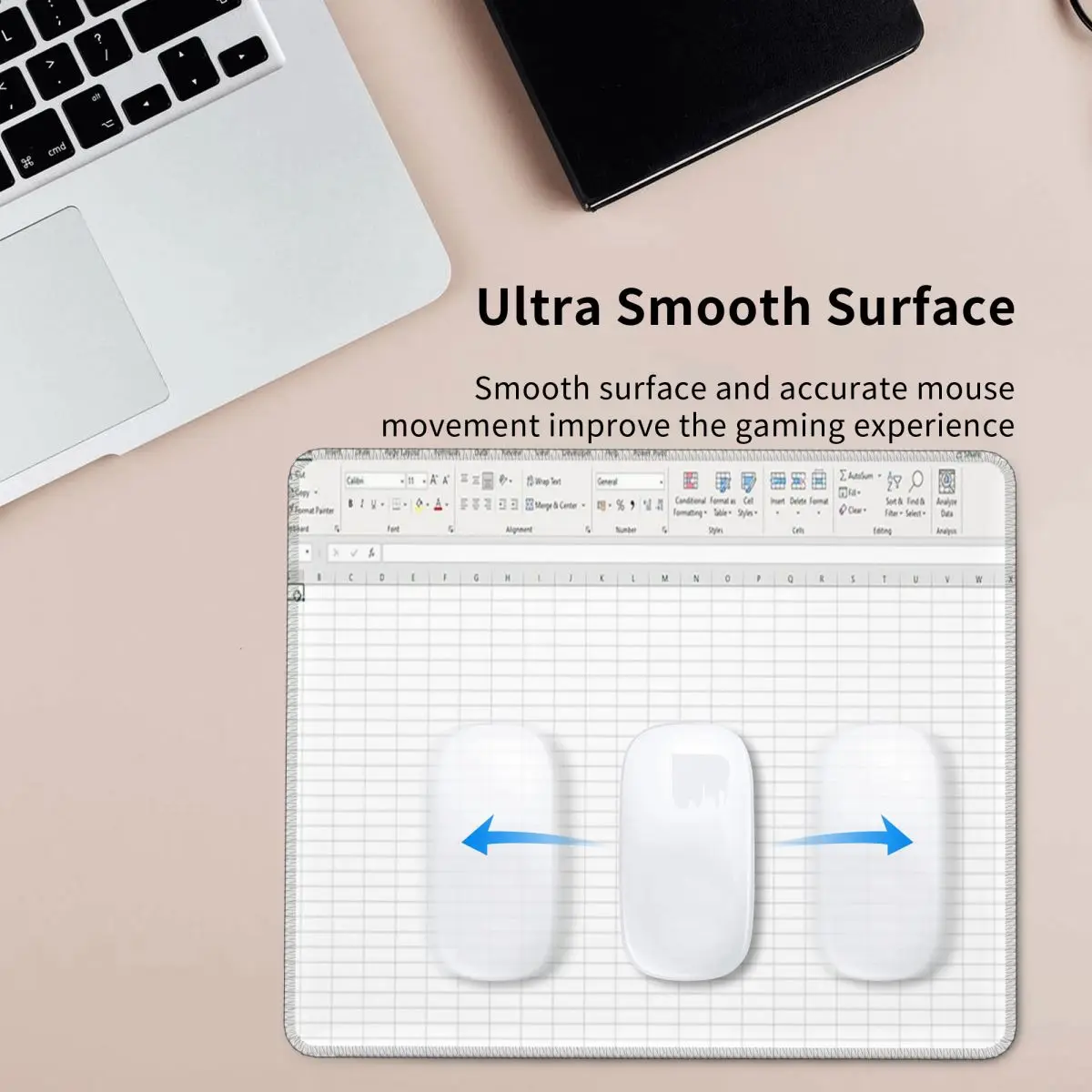Blank Excel Sheet Mouse Pad Computer Keyboard Mouse Mat Gaming PC Desk Mat Office Table Mats