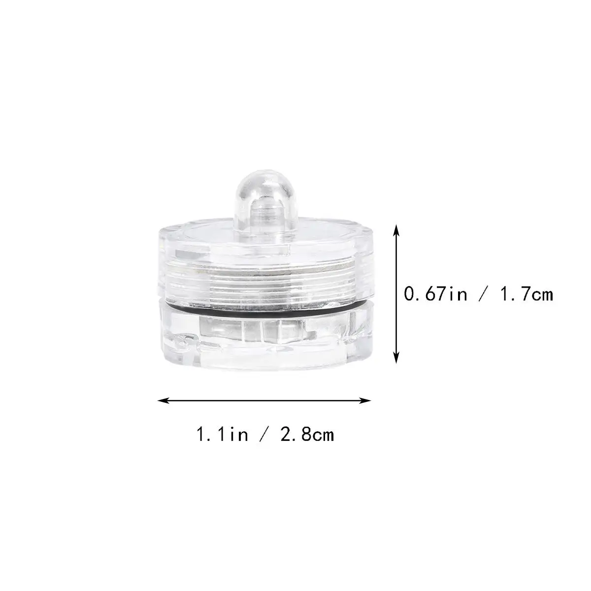 6 velas impermeables sin llama, luces de té, pez Betta falso