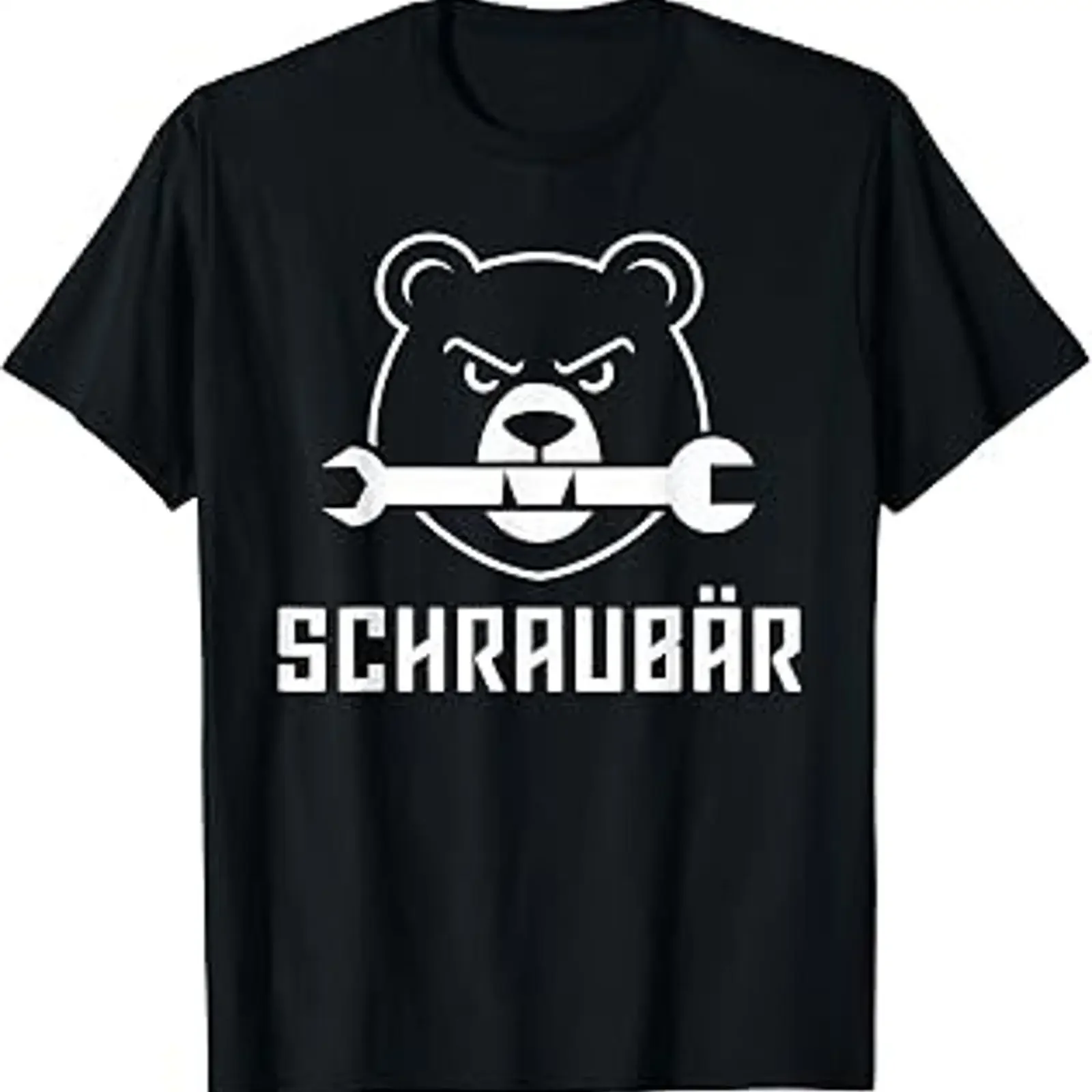 Футболка Schraubär T Shirt Mechanic Car Mechatronics черная S, винтажная, с эффектом потертости, мягкая, эластичная, дышащая, дизайнерская одежда с графическим принтом