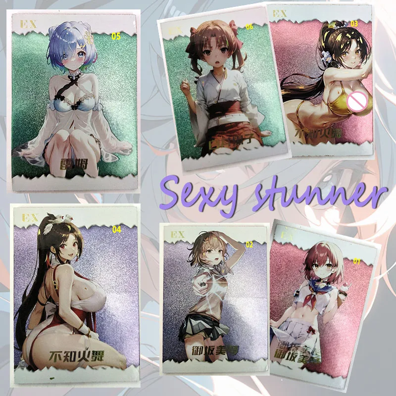 

NEW Anime Goddess Story Sexy stunner EX card Rem Misaka Mikoto Mai Shiranui Game Collection boy Birthday Christmas gifts