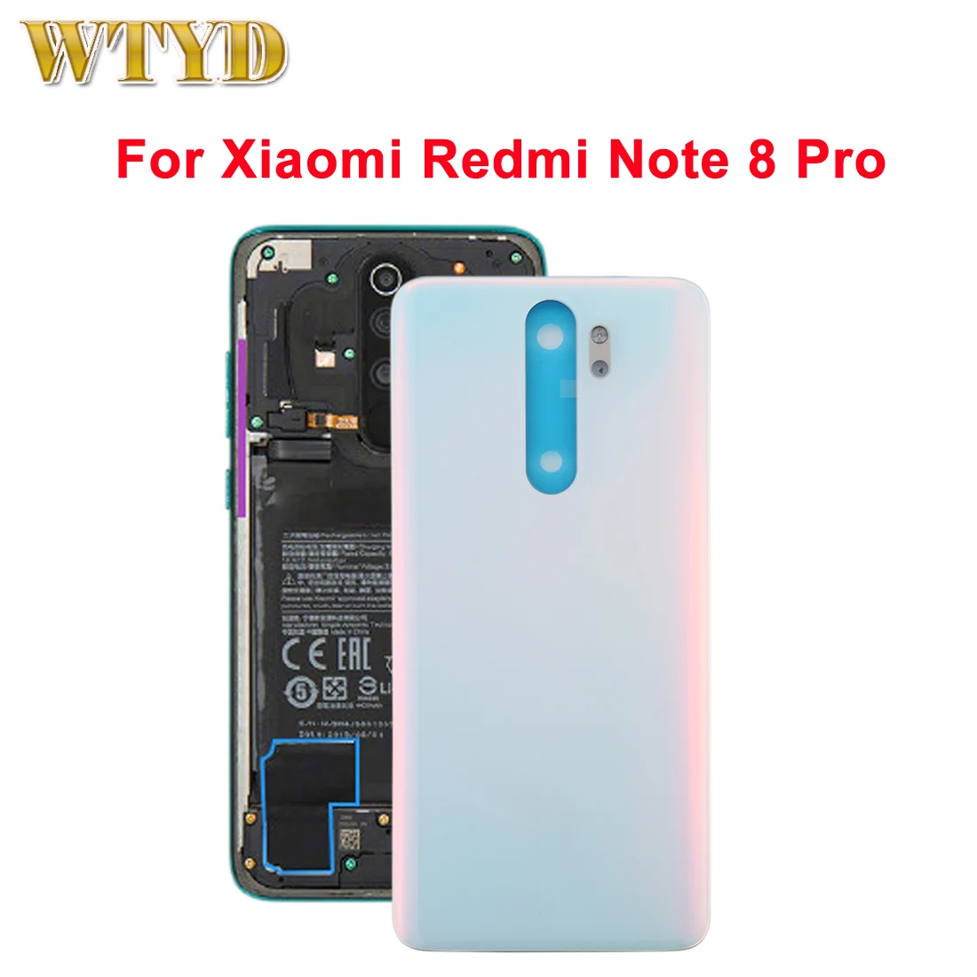 Battery Back Cover for Xiaomi Redmi Note 8 Pro Mobile Phone Repair Replacement Parts