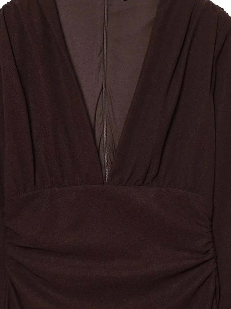 2025 verão sexy chique vestido feminino sólido com decote em v halter sem mangas sem costas vestido longo nova moda vestido feminino