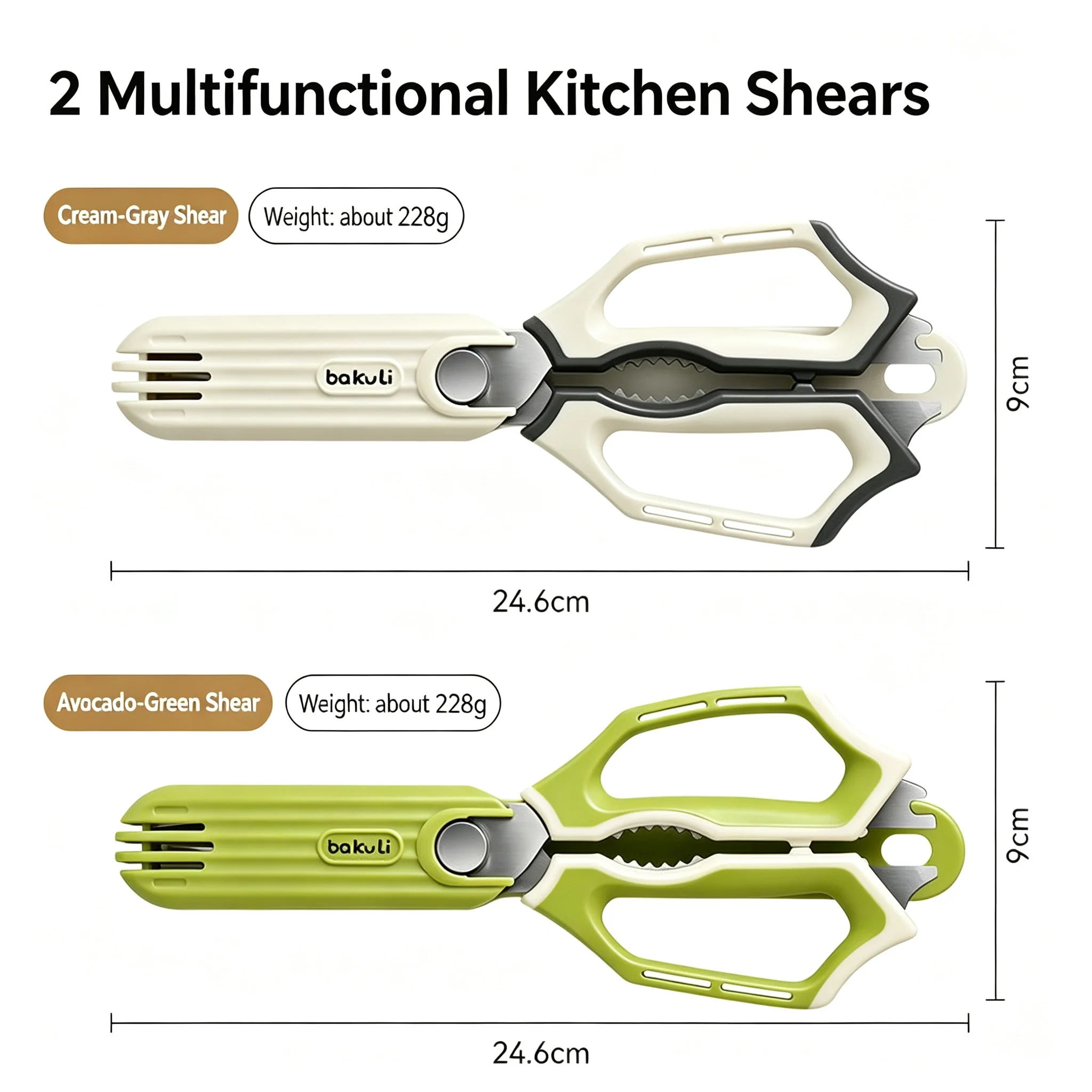 Stainless steel Kitchen Scissors Kitchen accessories Durable Poultry Shears Multifunctional for Cutting chicken duck goose bones 6