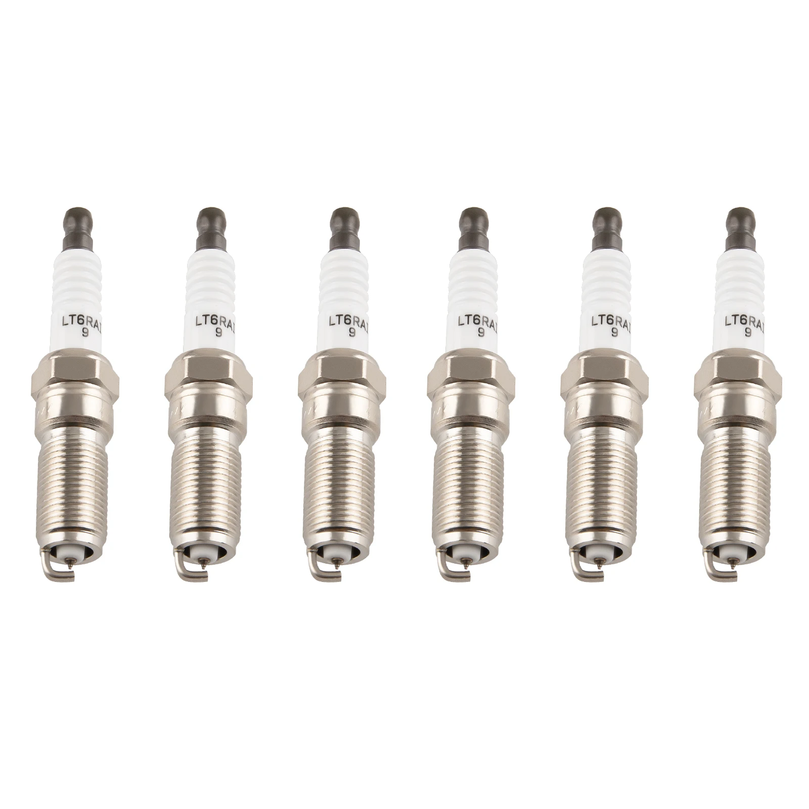 คอยล์จุดระเบิด 6 ชิ้น + หัวเทียน 6 ชิ้นสําหรับ Ford Edge Explorer Mazda Lincoln UF553