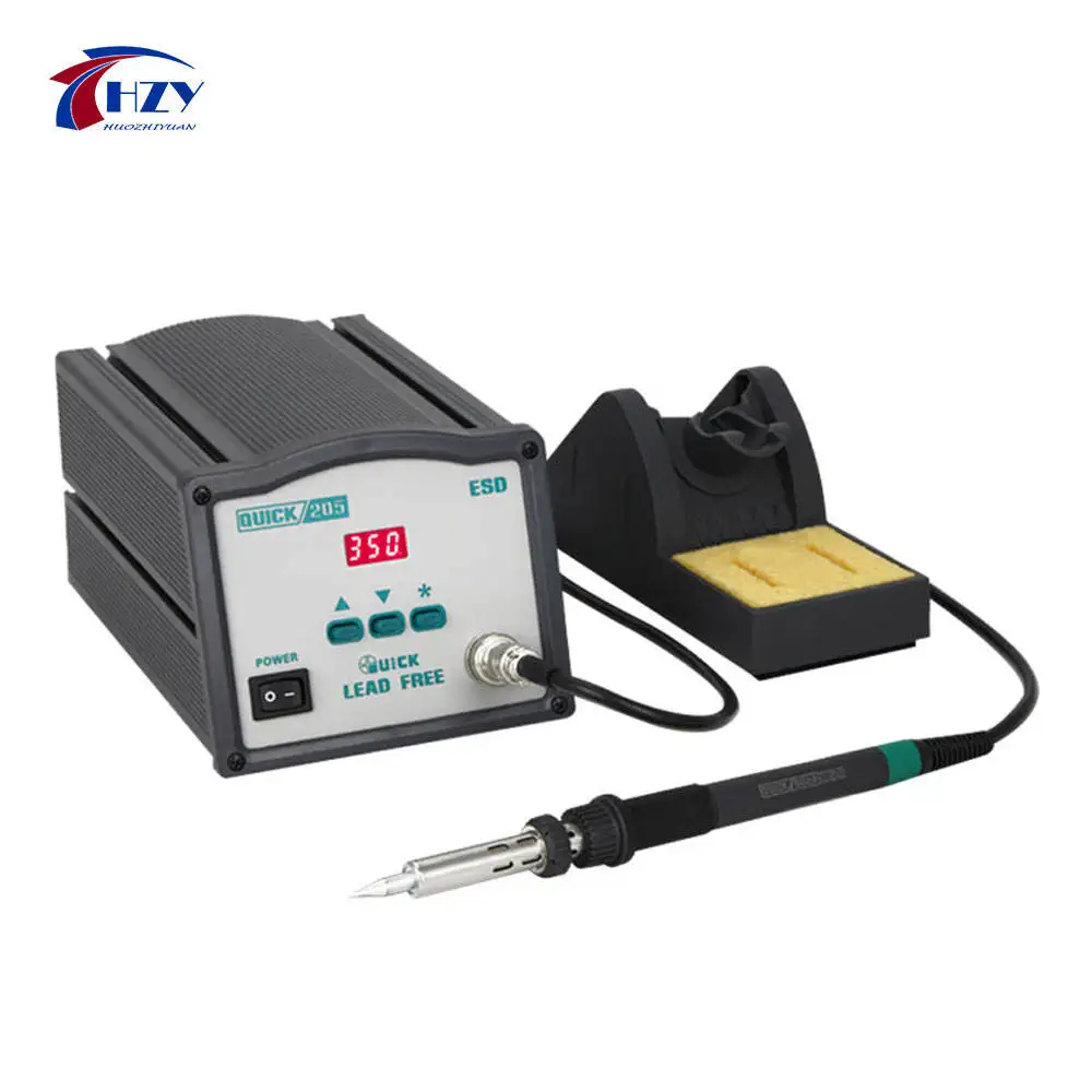 

Quick 205 Intelligent 150W Automatic Hot Air Soldering Station High Power Lead Free Stable Temperature Used Welding Factories