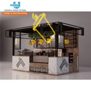 كشك قهوة مخصص ، كشك قهوة ، ديكورات بار القهوة ، التسوق بالتجزئة أفضل 10 بيع كشك مبيعات - رقم 2