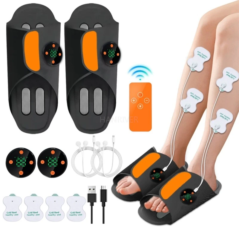 EMS Foot Massager with 8 Modes 19 Intensities Micro Current Massager Shoes