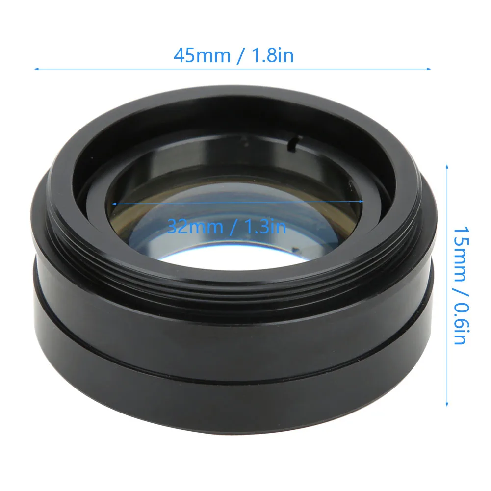 2.0X Industrial Microscope Camera Zoom C-Mount Lens Industrial Microscope Parts Fittings C-Mount Lens Industrial Camera Lens