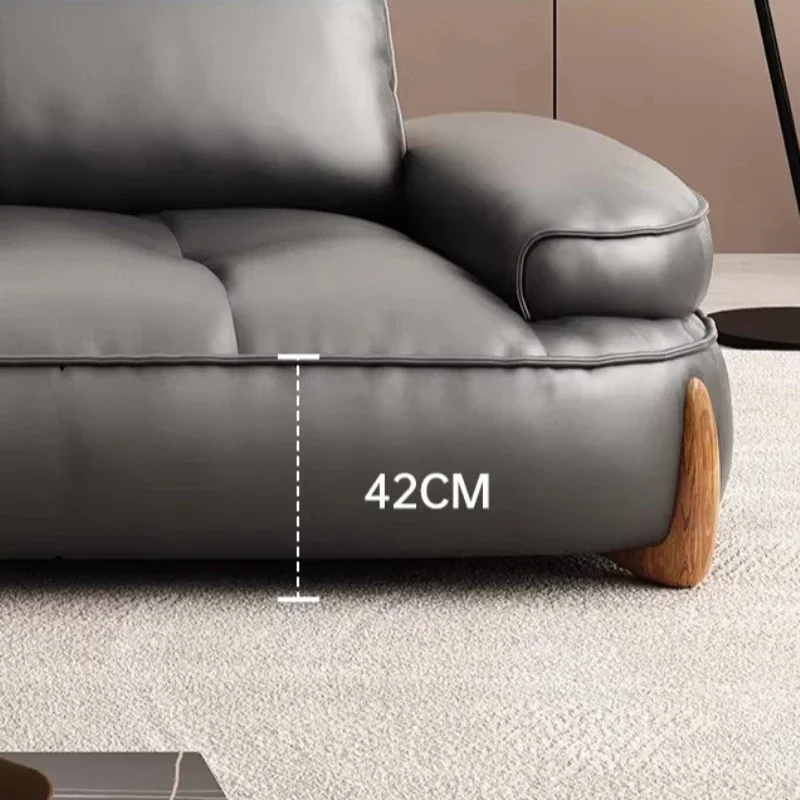 Home Home Comfortable Single Sofa 3-person Sofa Luxurious Genuine Leather Couch Living Room Sofas And Seating Furniture Armchair - Aliexpress Deal