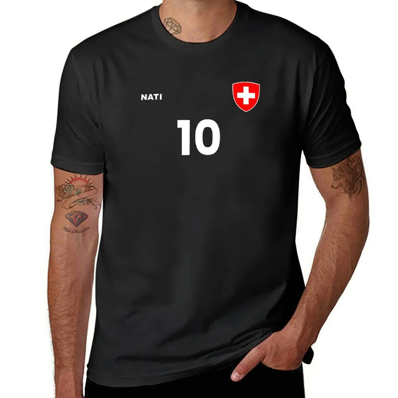 Switzerland National Football Team Soccer Retro Nati T-Shirt summer top quick drying plus sizes funny t shirts for men