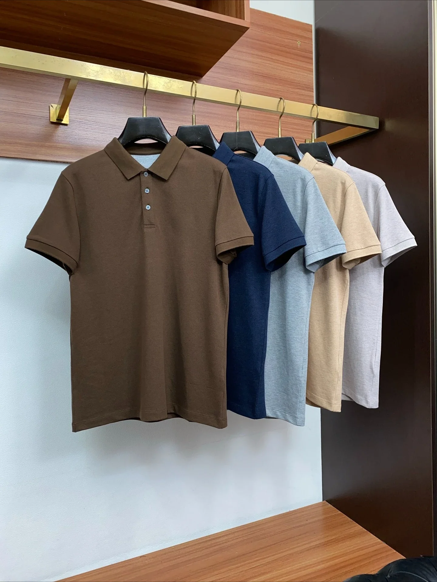 BC 2026 Spring and Summer New Italian Old Money Style Men's Crew Neck Business Casual Polo Shirt