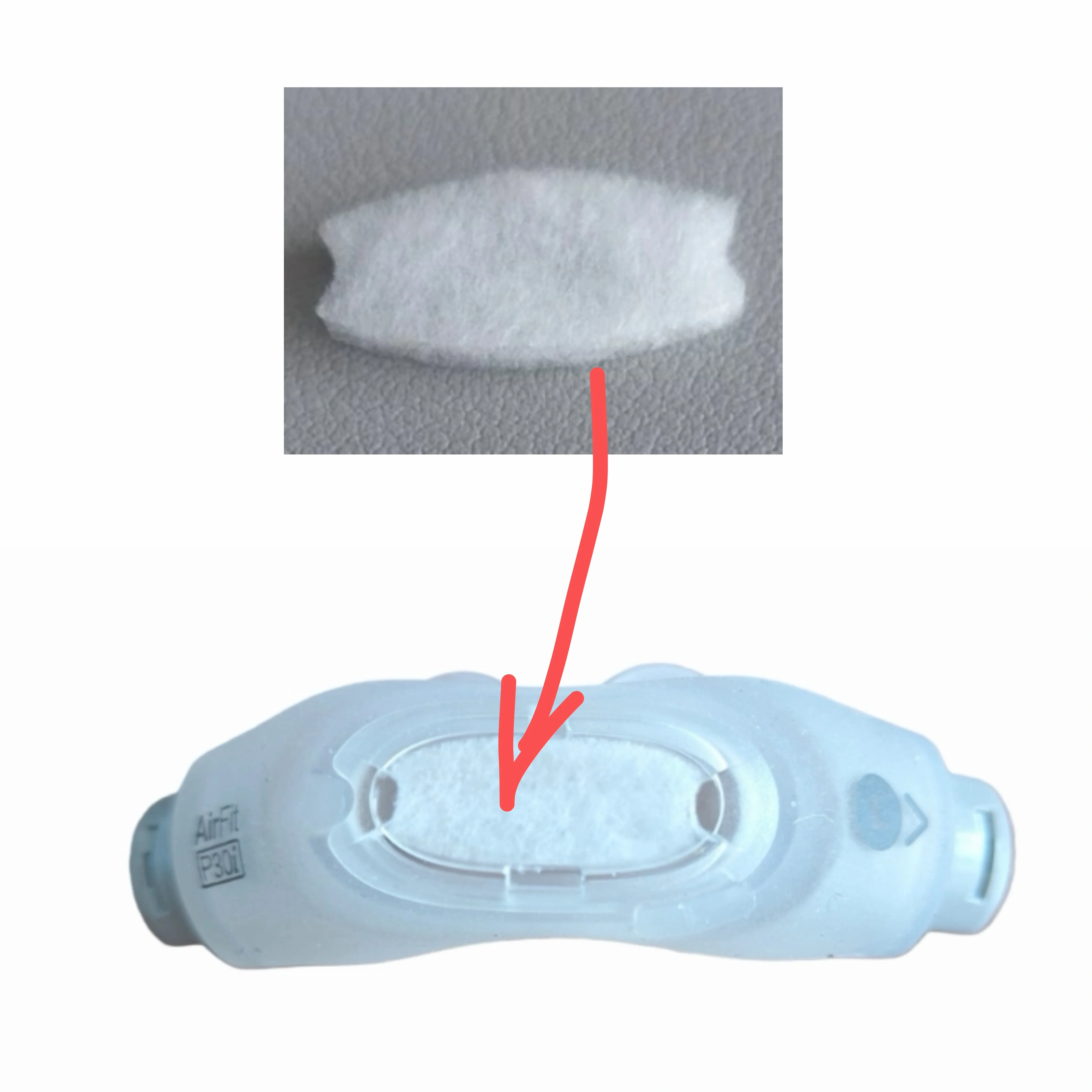 10/20/30pcs P30i N30i Nasal Pillow Mask Filters - Compatible with P30i N30i CPAP Machine view 2