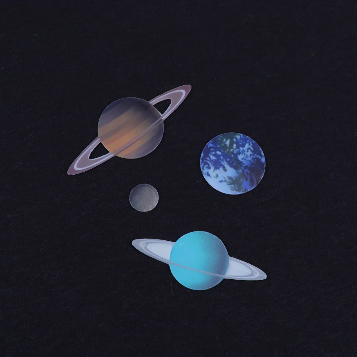 

2 Sheets Glowing 3D Planet Luminous Wall Stickers Decorative Night Glow Wall Decals Relaxing Wallpaper Planet Stickers