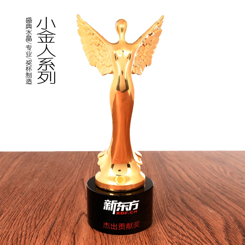 

Metal trophy custom statuette nurse beautiful woman god mother crystal competition crystal souvenir