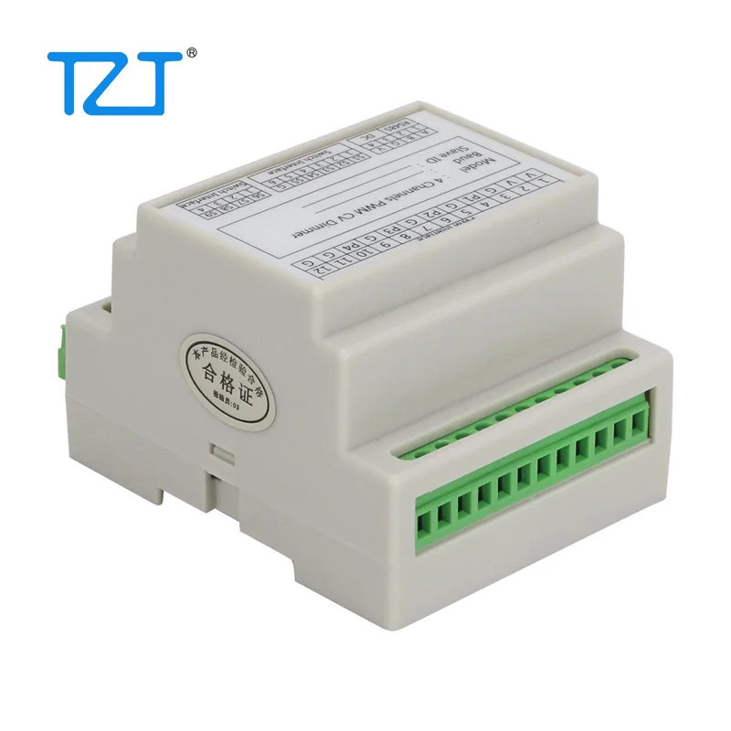 TZT RS485 Modbus 4-Channel Constant Voltage PWM Module for LED Dimming Smart Home RGBW Lamp Control