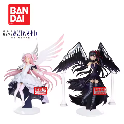 Original In Stock Bandai Banpresto Puella Magi Madoka Magica Akemi Homura and Kaname Madoka Figurine Model Ornaments 100%genuine