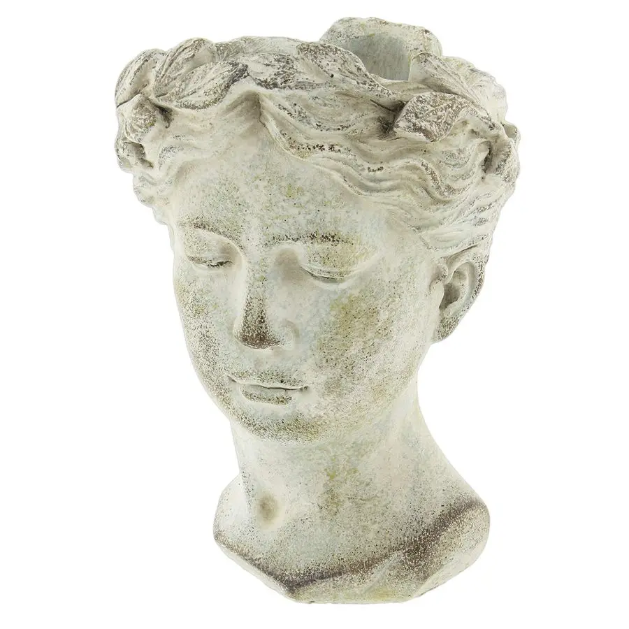 

Designs Greek Roman Style Female Statue Head Cement Planter Style 1