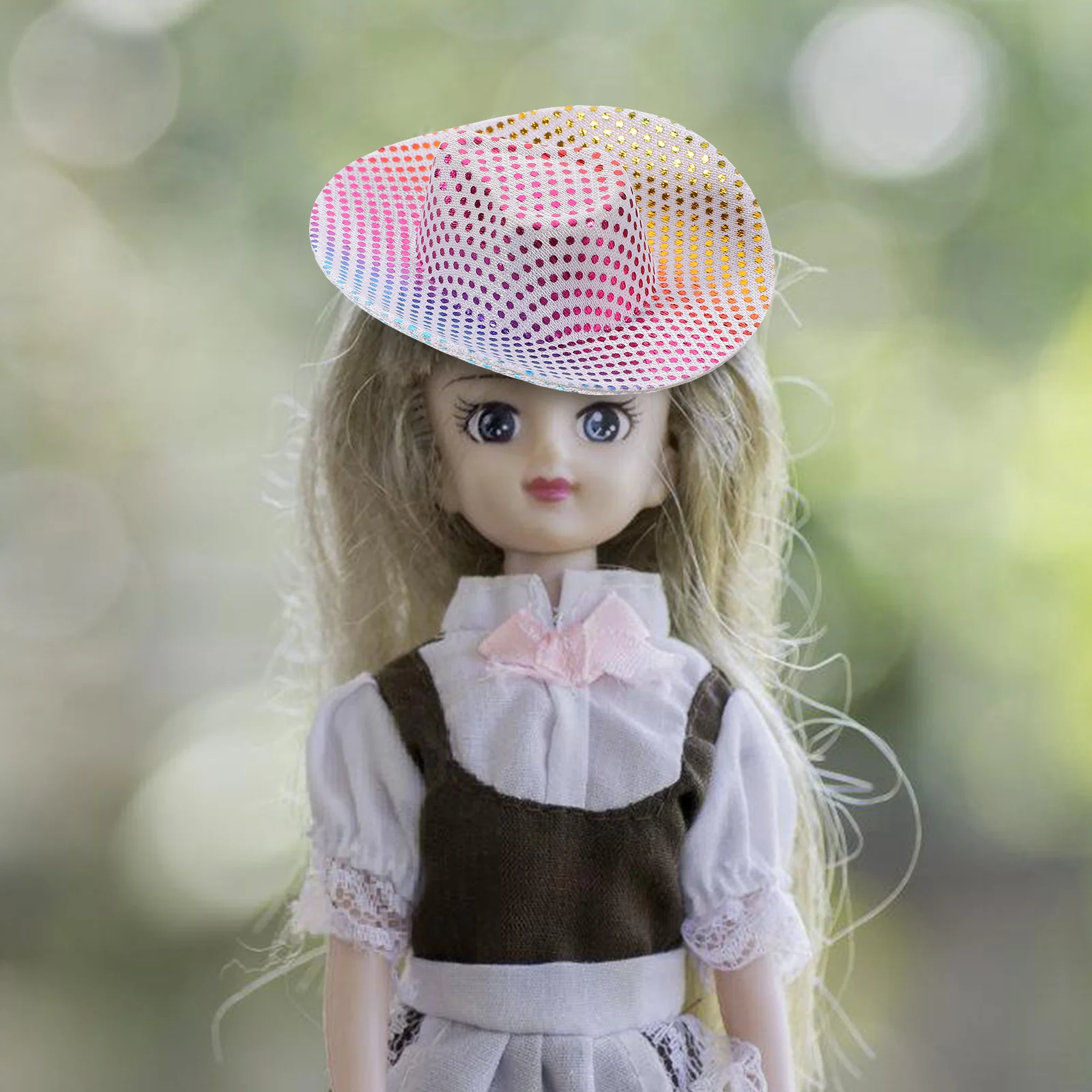 Mini chapeaux Disco de Cowgirl occidentale, 6 pièces, chapeaux miniatures pour projets de bricolage, accessoires de décoration de fête Cool à la mode