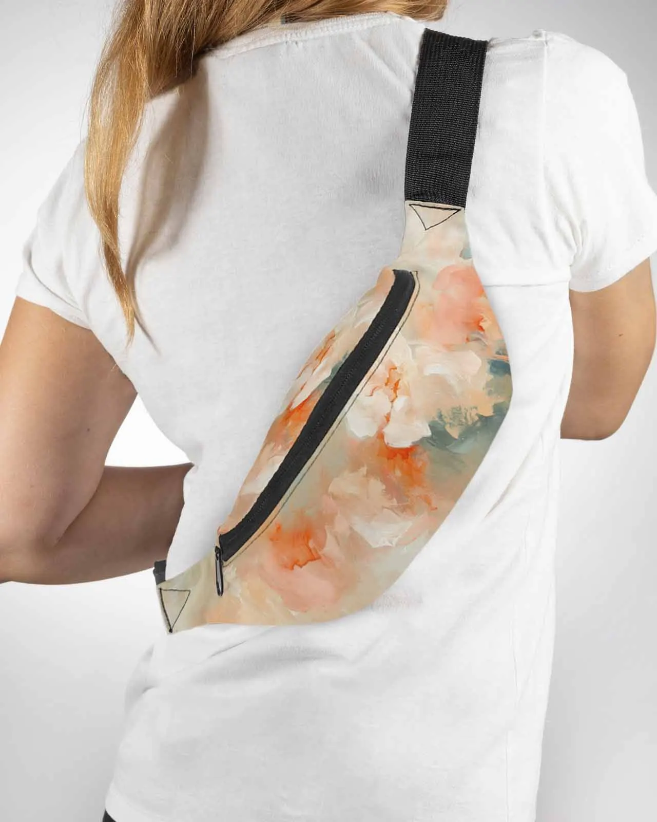 Abstract Modern Art Of Flower Oil Painting Phone Belt Bag Wallet Pouch Waterproof Waist Bag Fanny Pack for Women Men