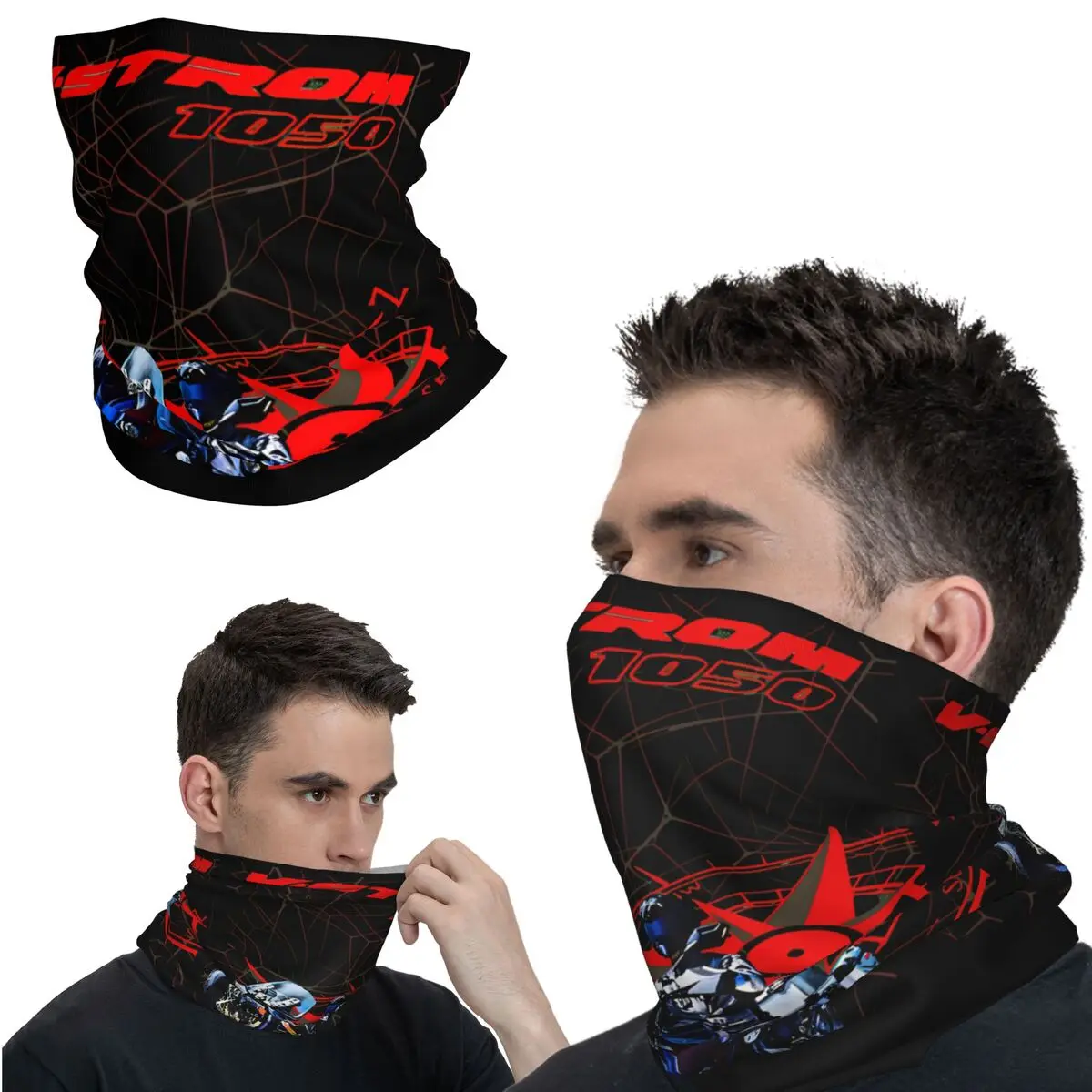 Slick Motocross Bandana Neck Cover Printed New V-STROM 1050 Wrap Scarf Balaclava Cycling Unisex Adult Winter