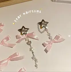 Star Hair Clip bow charm Fairy Handmade 