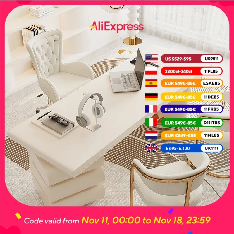 

Дизайнерские домашние современные офисные столы, роскошные деревянные эстетические письменные игровые компьютерные столы, стоячие ящики, офисная мебель Scrivania