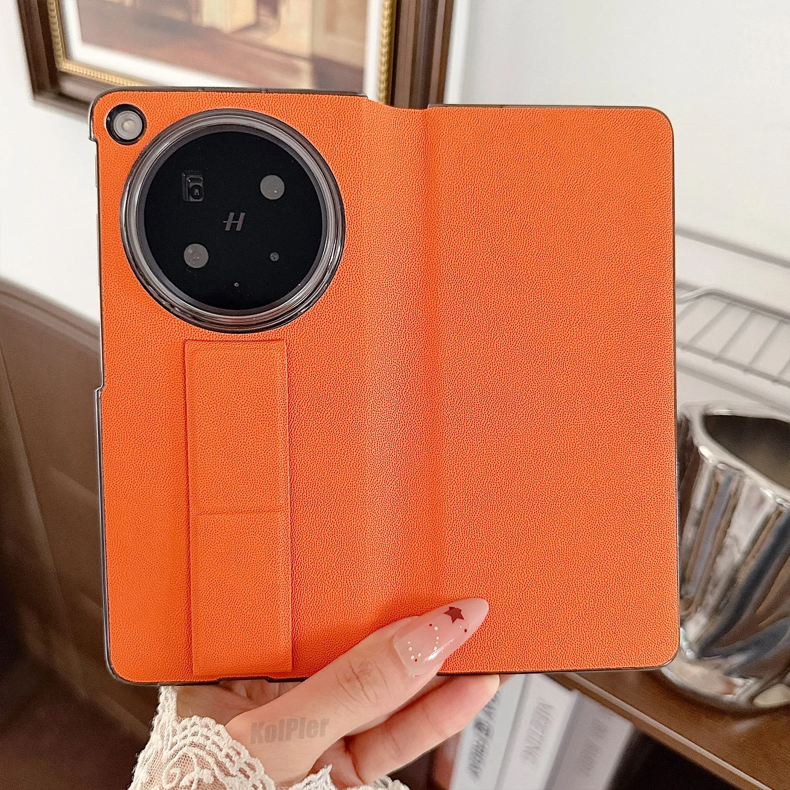 

PU Leather Flip Cover For OPPO Find N6 5G Original Magnet Smart Touch View Wake Sleep Up Protection Stand Case for FindN6