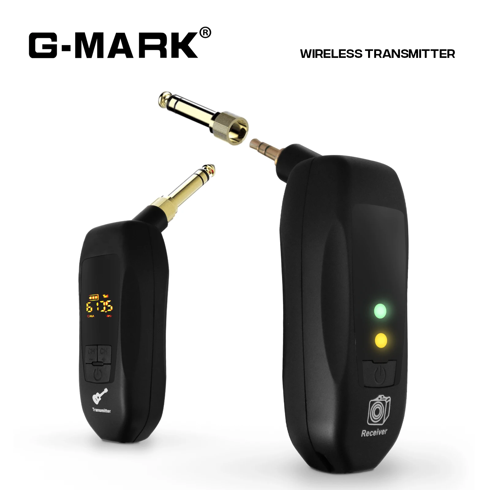 Wireless Guitar Transmitter Receiver G-MARK GD10 Musical Transmission System Set For Electric Bass