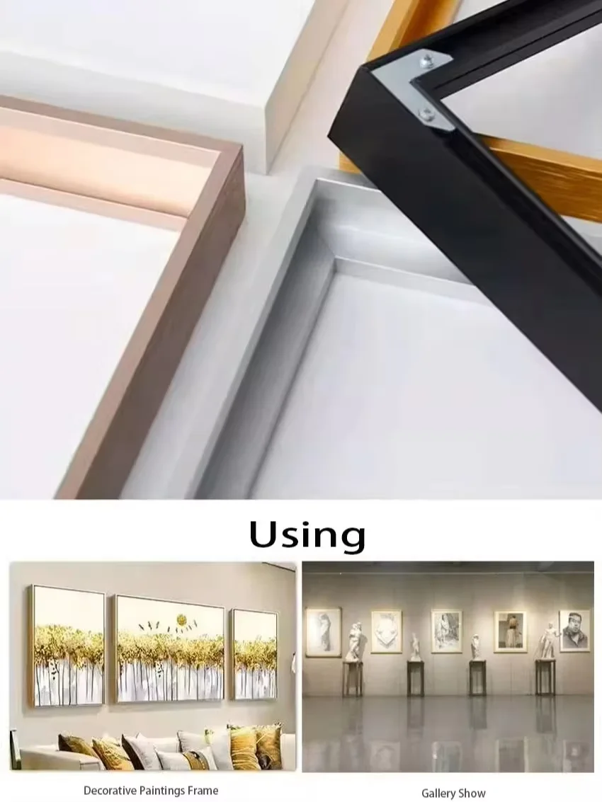 5 Colors 13 Kinds Combination Large Size DIY Frame, Canvas Picture Metal Aluminum Alloy Frame for Home Wall Decortions