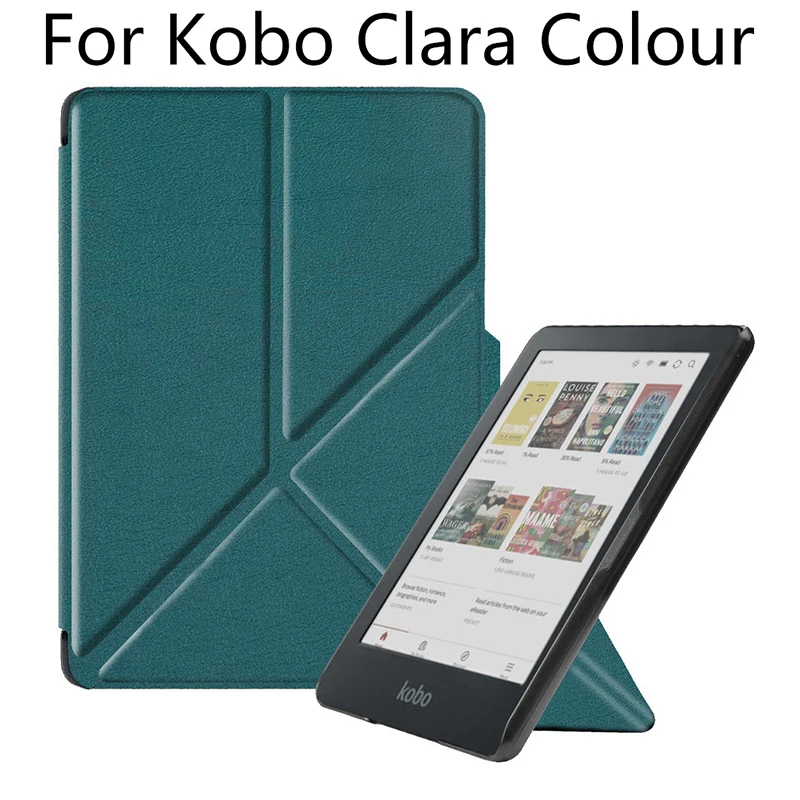 Foldable Protective Case For Kobo Clara Colour 2024 Model N367 E-Book Reader Protector With Stand Bracket Desktop Support