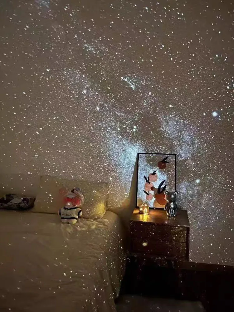 Starry Projector Light, Smart Night Light, Remote Control, Atmosphere Light, Child Bedroom Decoration, Living Room Party Decor