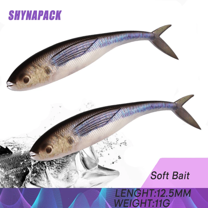 

2pcs Fishing Lure 3d tynny 125mm 11g Paddle Tail Soft Silicone Baits Walleye Perch Bass Fishing Jigs Artificial Bait Wobbler