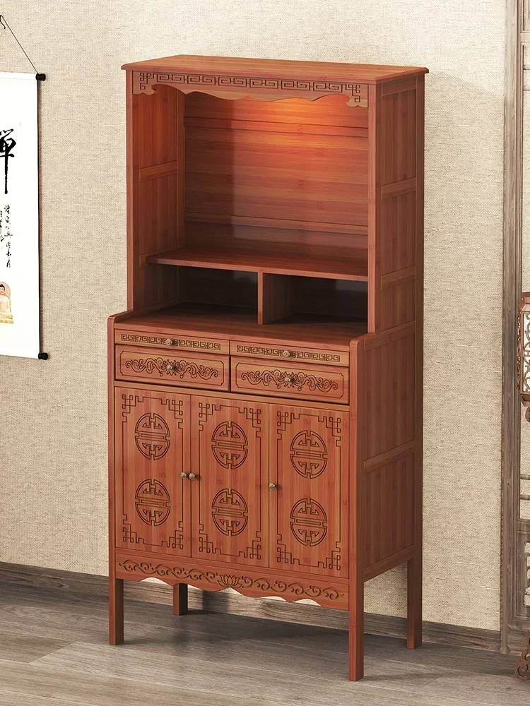 yj7 Santuario buddista Armadio per vestiti in stile cinese Dio della ricchezza Armadietto del Buddha Casa Bodhisattva Tempio San