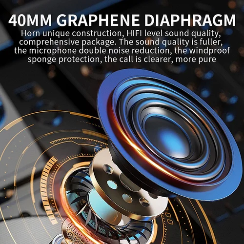 Imagen 2 del producto Auriculares Bluetooth 5,3 para casco, Kit de teléfono inalámbrico con llamadas manos libres, auriculares impermeables para motocicleta, reproductor de música MP3, altavoz para Moto