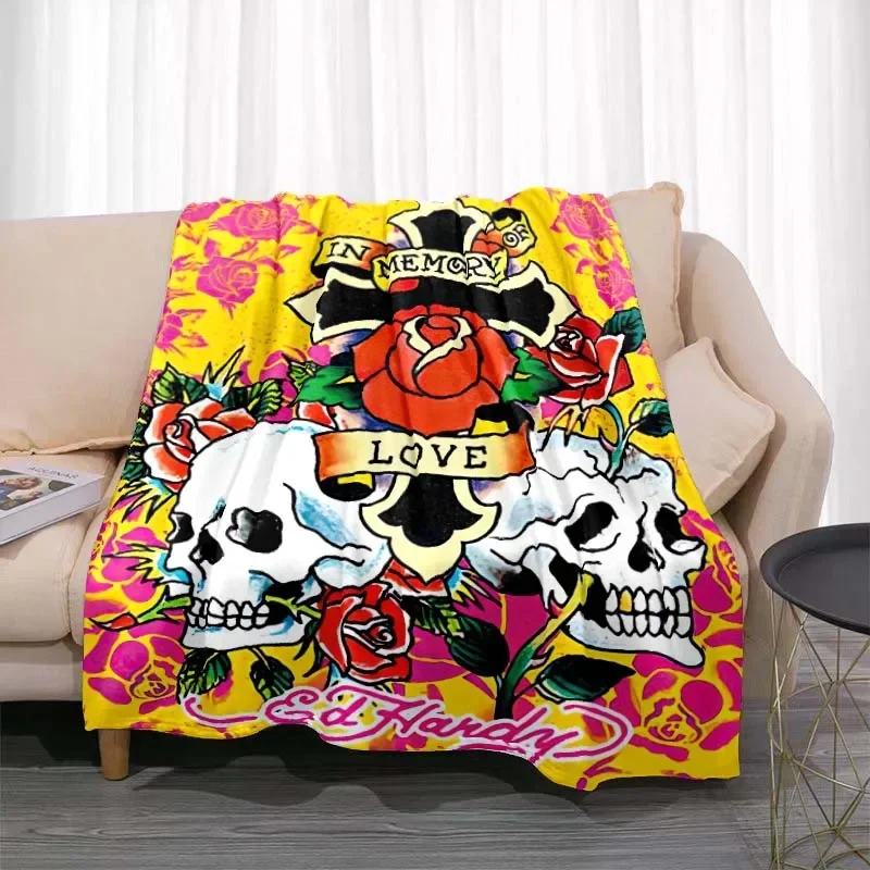 لينة ومريحة بطانية جمجمة النمر ، بطانية مكتب الترفيه الدافئة ، غرفة المعيشة أريكة غرفة النوم ، 3dED هاردي