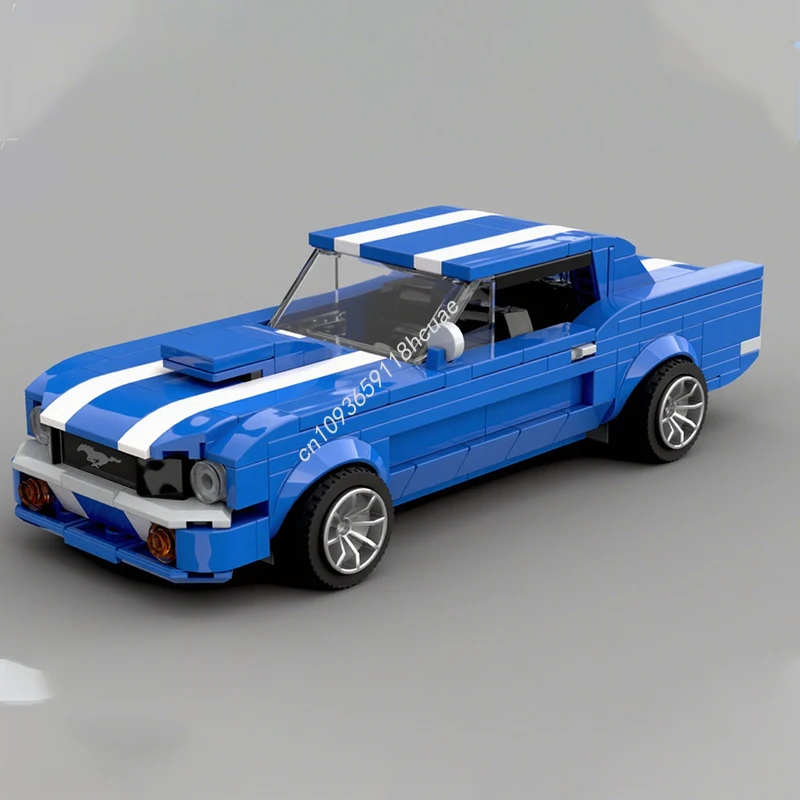

317 шт. MOC Fordes Mustangss с жестким верхом, тюнинг, городской чемпион, суперкар, образовательные сборные строительные блоки, рождественский подарок, игрушки