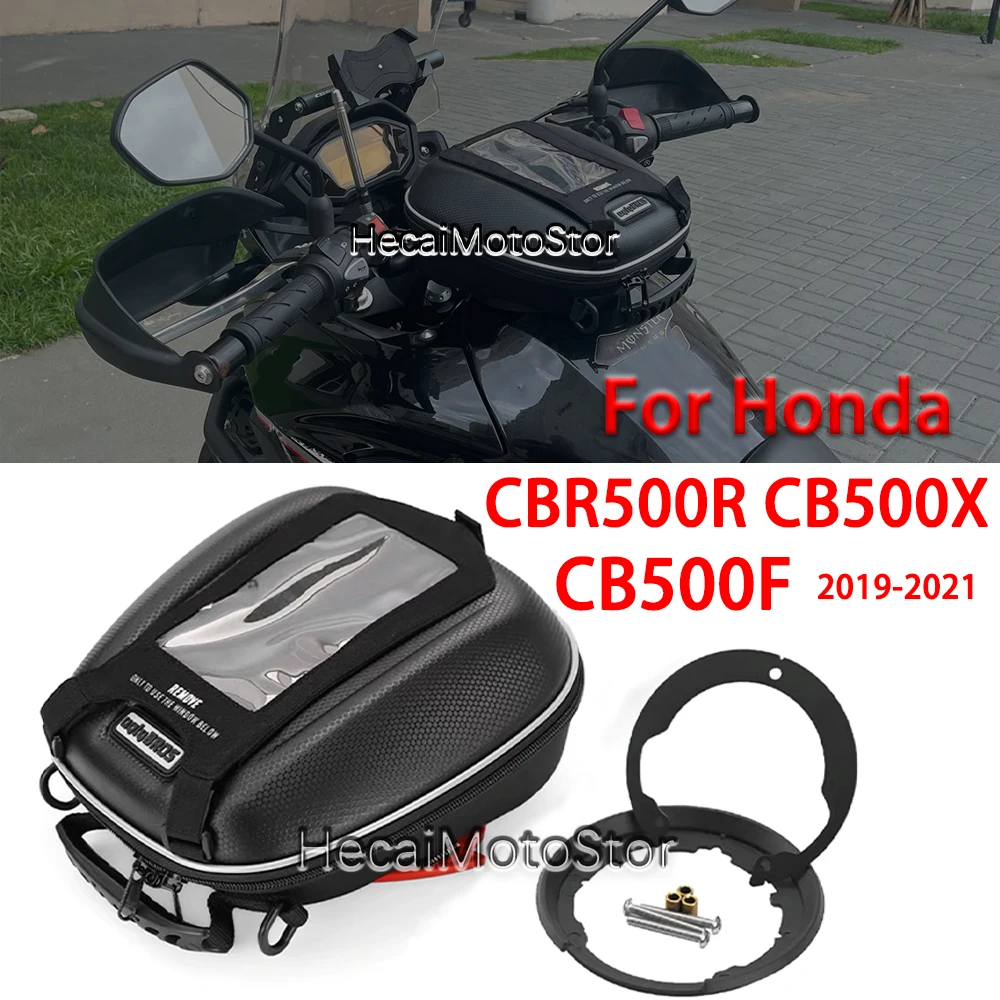 

For Honda CBR500R 2016-21 CB500X CB500F Motorcycle Accessories Tanklock Bags Fuel Luggage Motorcycle Bag Fuel Tanklock Luggage