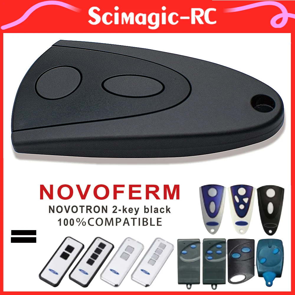 for NOVOFERM NOVOTRON 502 MAX43-2, 504 MAX43-4 MCHS43-2 MTR43-2 433.92 MHZ Rolling Code Garage Door Remote Control