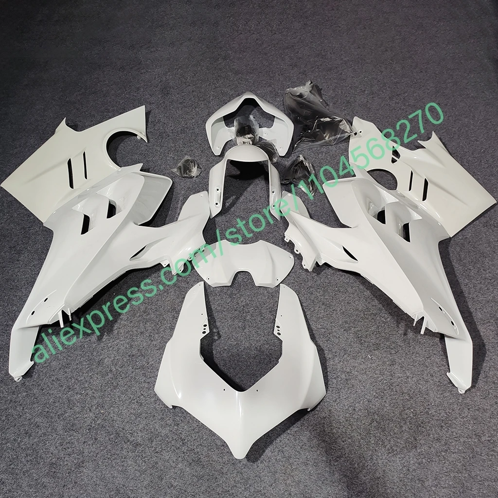 Fairing Kit for DUCATI Panigaie V4S 2022 2023 2024 Full White Fuel Tank Cover ABS Plastic Motorcycle Fairings